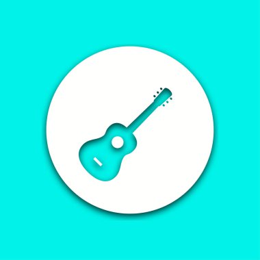gitar - vektör simgesi.