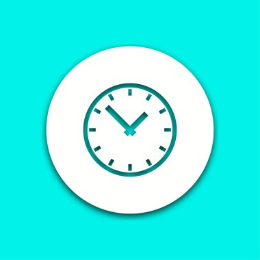 Saat - vektör simgesi.