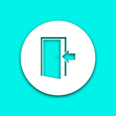 Kapı - vektör simgesi.