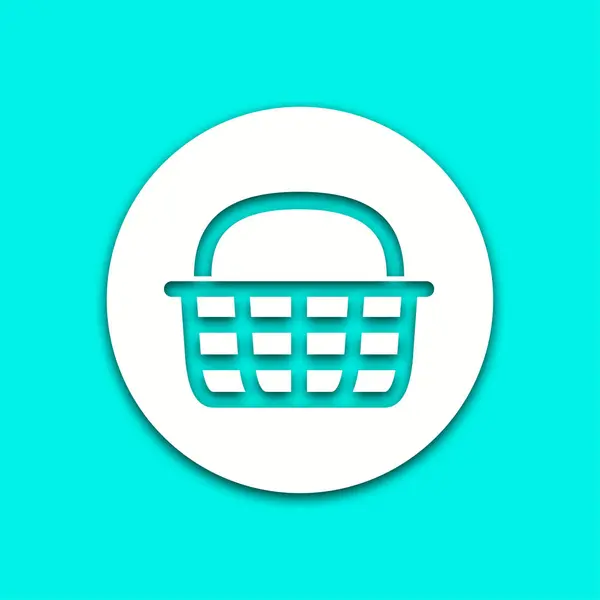 Shopping basket - vector icon. — Stock Vector