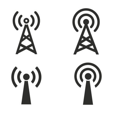 İletişim kulesi Icon set.