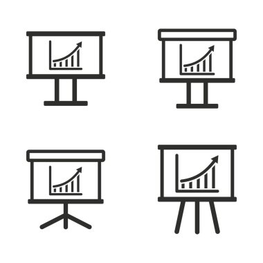 Diyagram kurulu Icon set.