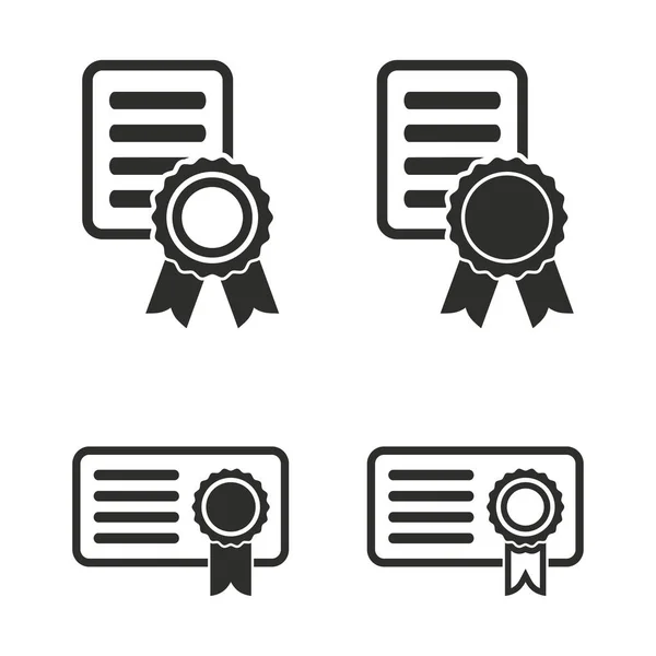Certificate icon set. — Stock Vector