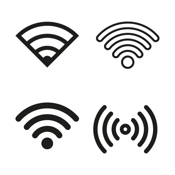 Conjunto de iconos Wi-Fi . — Vector de stock