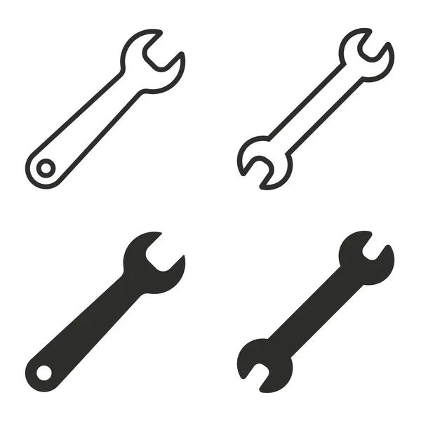 Wrench icon set. — Stock Vector