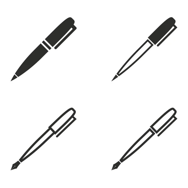 Pen icon set. — Stock Vector