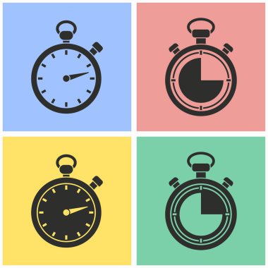 Kronometre Icon set.