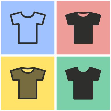 T-shirt Icon set.