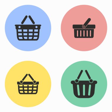 Alışveriş sepeti Icon set.