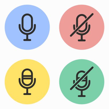 mikrofon Icon set.