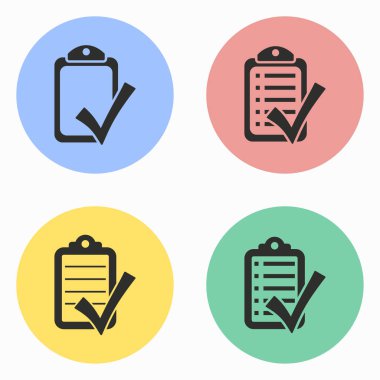 Denetim listesi Icon set.