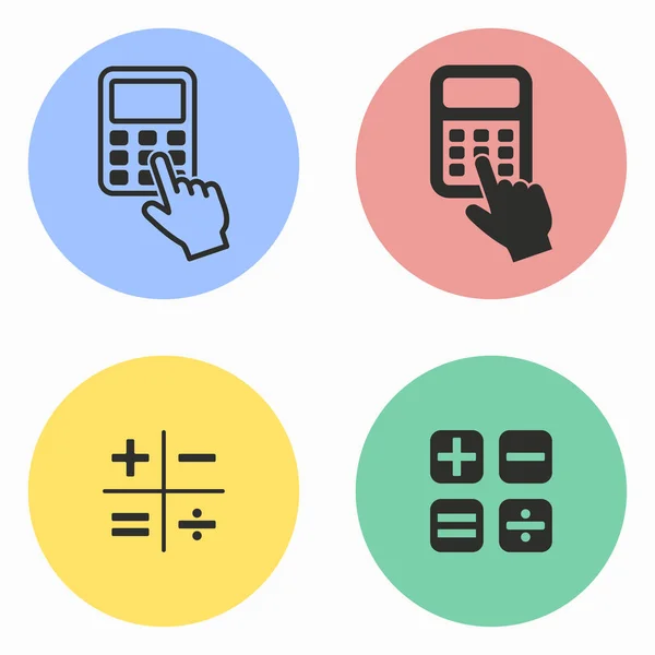 Calculator icon set. — Stock Vector