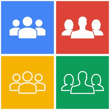 insanlar Icon set.