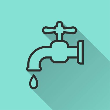 Musluk - vektör simgesi.