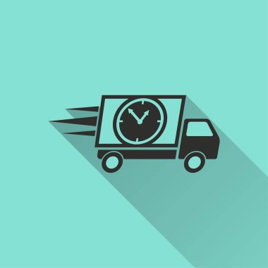 Hızlı teslimat - vektör simgesi.