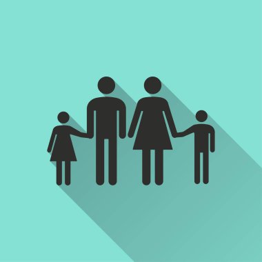Aile - vektör simgesi.