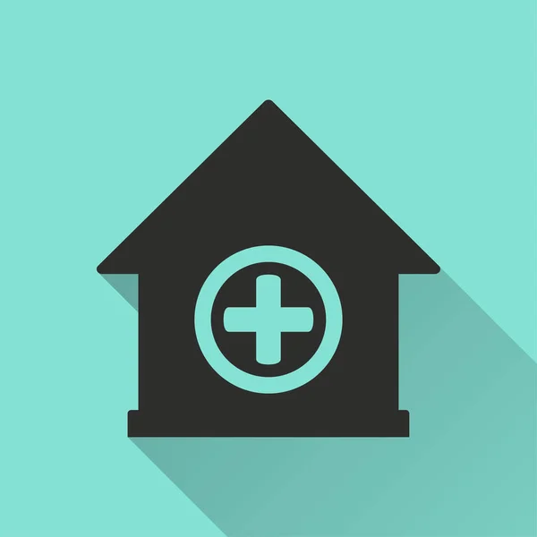 Hospital - vector icono . — Vector de stock