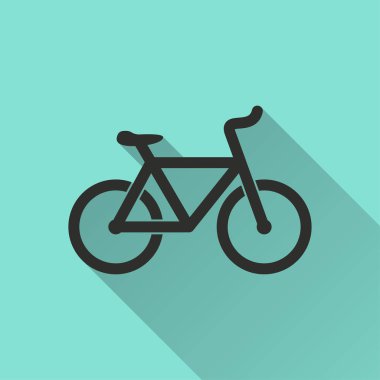 Bisiklet - vektör simgesi.