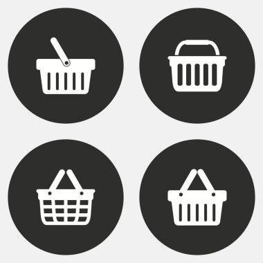 Alışveriş sepeti Icon set.
