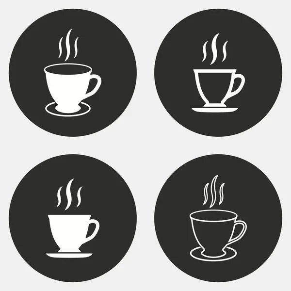 Ensemble icône tasse de café . — Image vectorielle