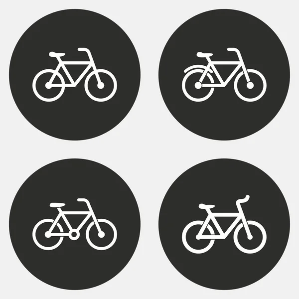 Ensemble d'icône de vélo . — Image vectorielle