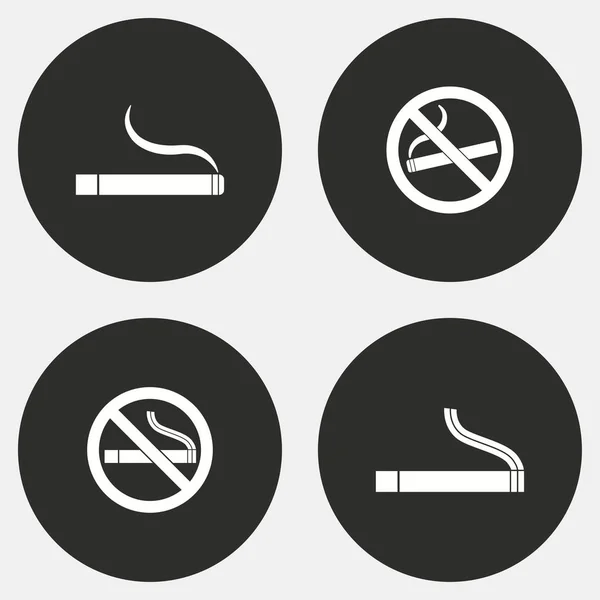 Ensemble d'icônes fumée . — Image vectorielle