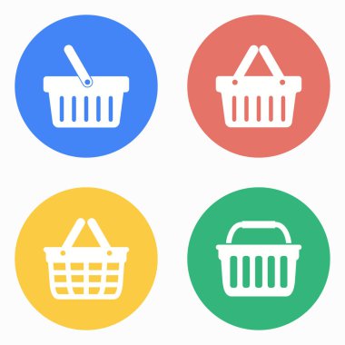 Alışveriş sepeti Icon set.