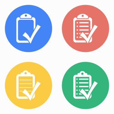 Denetim listesi Icon set.