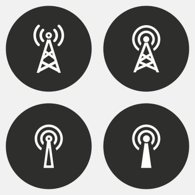 İletişim kulesi - vektör simgesi.