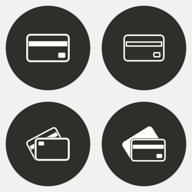 Kredi kartı - vektör simgesi.