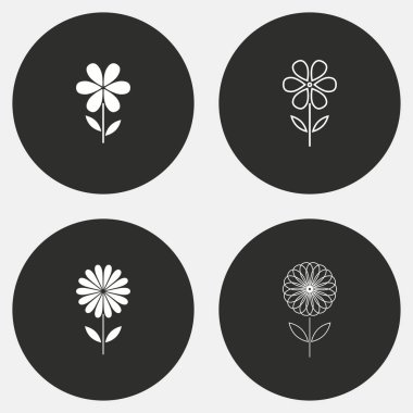 Çiçek - vektör simgesi.