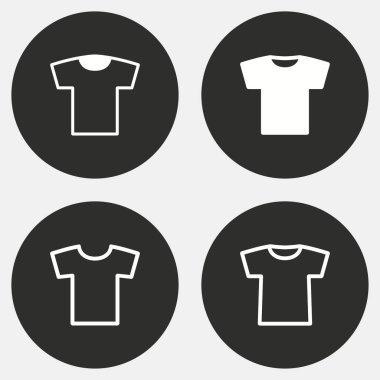 T-shirt-vektör simgesi.