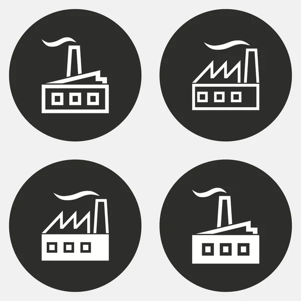 Fabriek - vector pictogram. — Stockvector