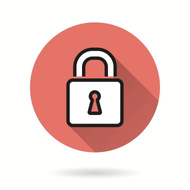 Kilit - vektör simgesi.