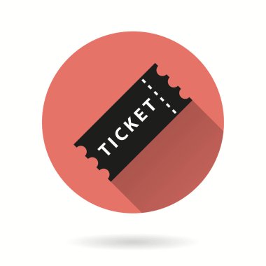 Bilet - vektör simgesi.
