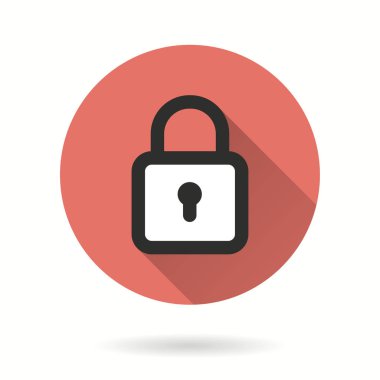 Kilit - vektör simgesi.