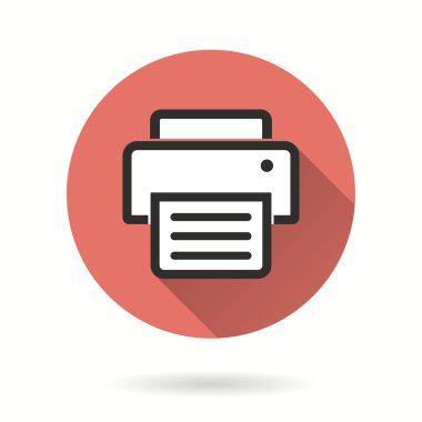 Yazıcı - vektör simgesi.