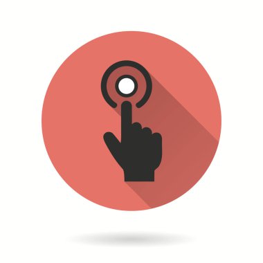 Dokunma - vektör simgesi.