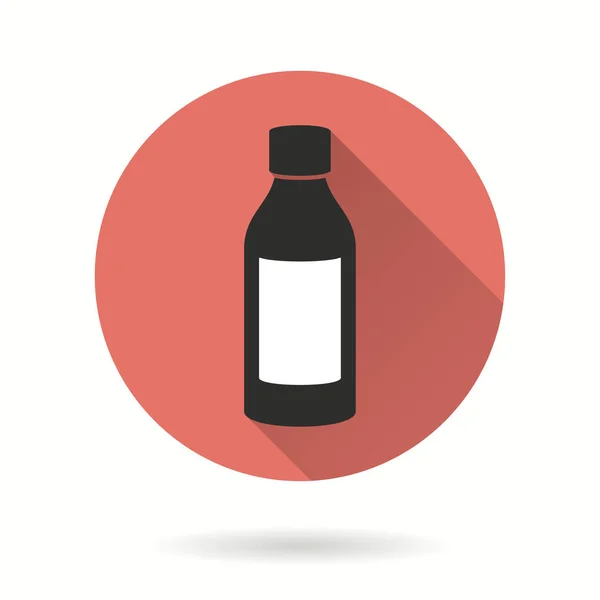 Botella de la medicina - vector icono . — Vector de stock