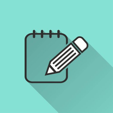 Not defteri - vektör simgesi.