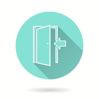 Kapı - vektör simgesi.