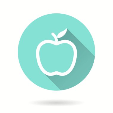 Apple - vektör simgesi.