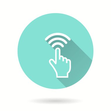 Dokunma - vektör simgesi.