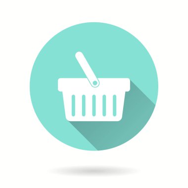 Alışveriş sepeti - vektör simgesi.