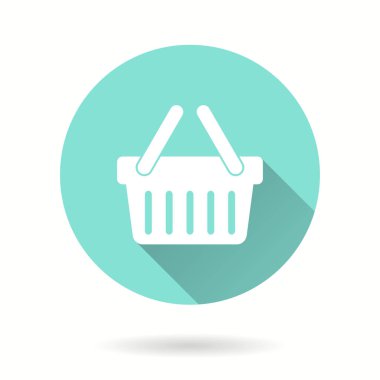 Alışveriş sepeti - vektör simgesi.