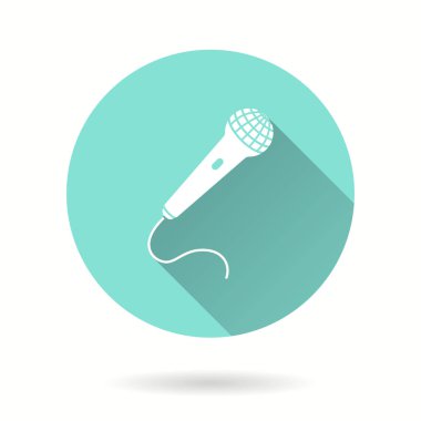 Mikrofon - vektör simgesi.