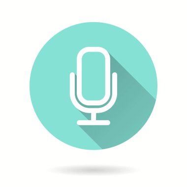 Mikrofon - vektör simgesi.