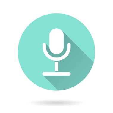 Mikrofon - vektör simgesi.