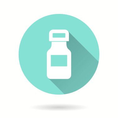 İlaç şişesi - vektör simgesi.