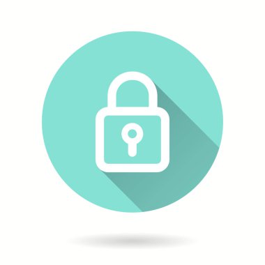 Kilit - vektör simgesi.